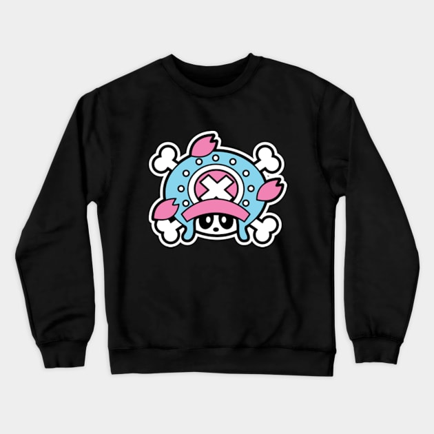 Chopper Bambu Brand Anime Manga Kawaii Cute Pirate Hat Crewneck Sweatshirt by Bambu